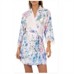 In Bloom by Jonquil Robe White Floral Size Extra Large